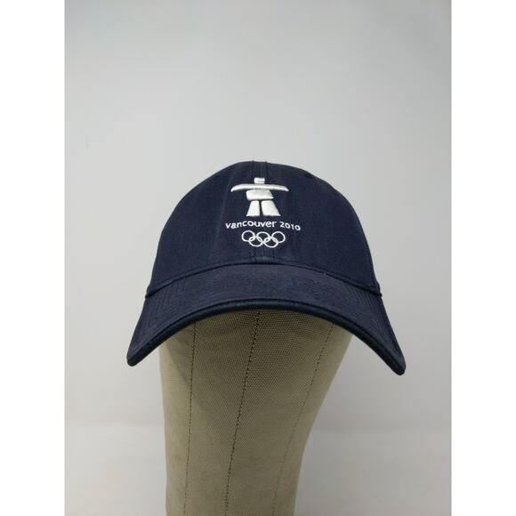 Vancouver 2010 XXI Olympic Winter Games Fitted Hat Size S-M Blue Embroidered - Picture 2 of 10
